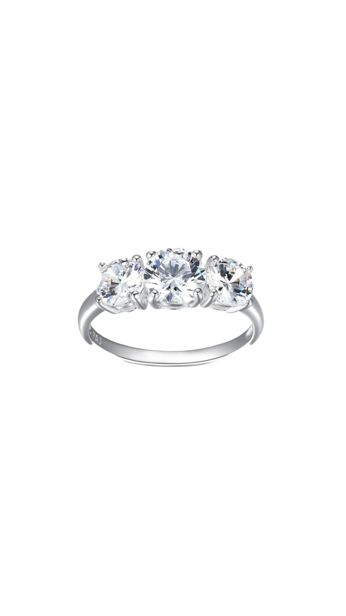 Mery 925 Sterling Silver Engagement Rings - Trilogy